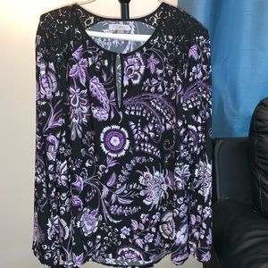 Roz & Ali dress shirt, size Large